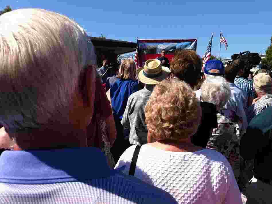 Mitt Romney at the Iowa State Fair, Aug. 11, 2011.