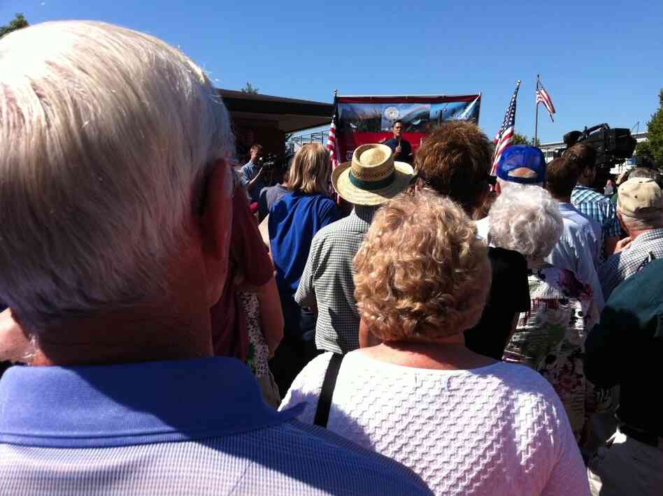 Mitt Romney at the Iowa State Fair, Aug. 11, 2011.