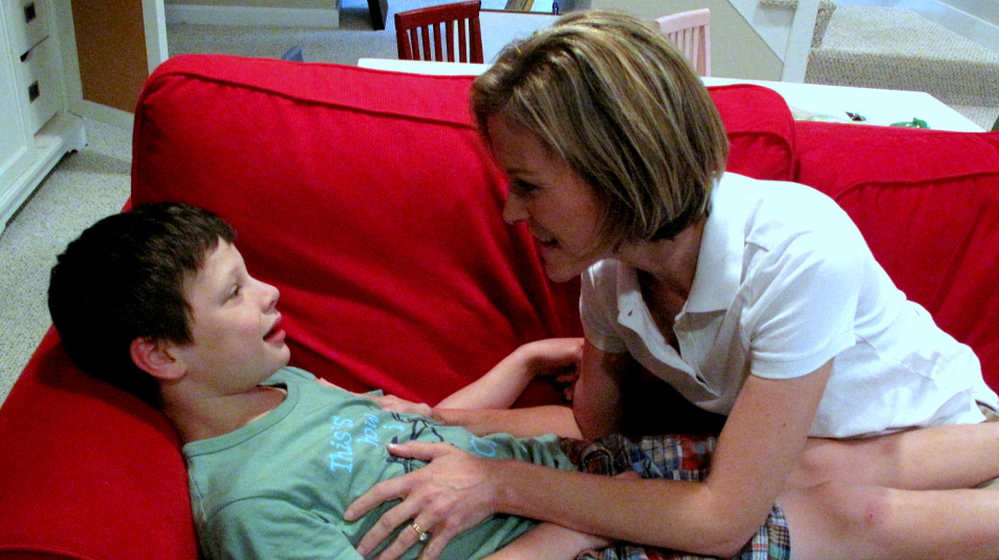 Judith Ursitti is a Massachusetts mother of  two children with autism spectrum disorders. Her son, Jack, 7, has severe autism, while her daughter, Amy (not pictured), who is 11, has  Asperger's.