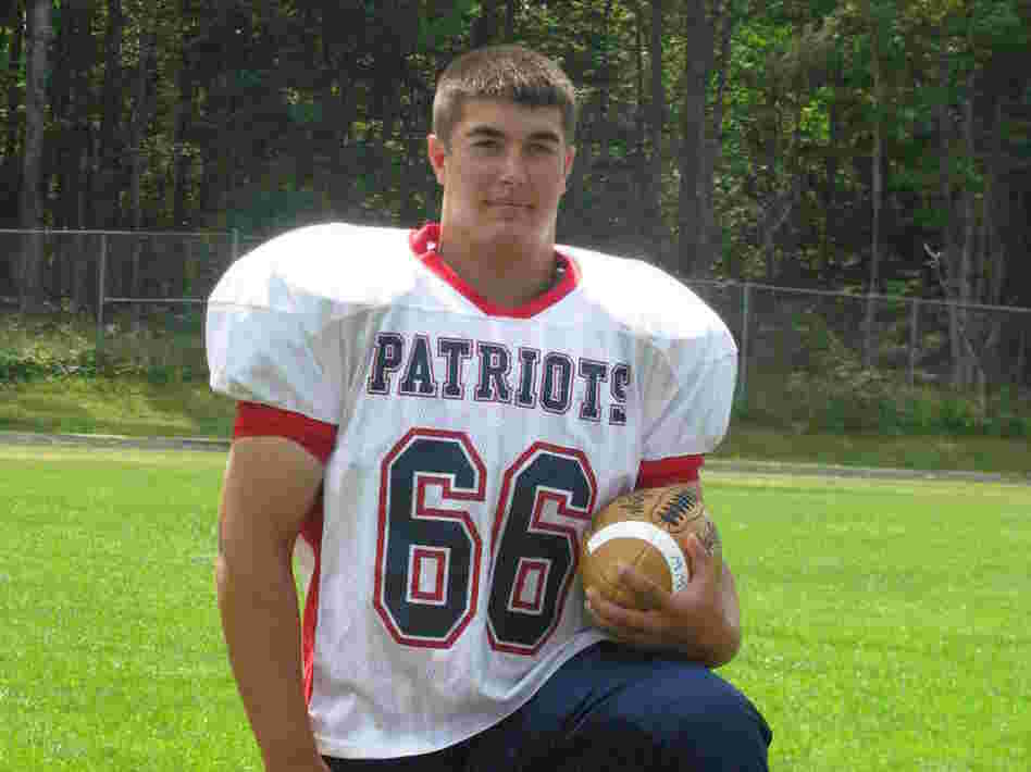 Spencer Helgren from West Ishpeming, Mich., plays offensive and defensive line for the Westwood High Patriots. During two games last season, Helgren took several hard hits that led to a six-month, 24-hours-a-day headache.