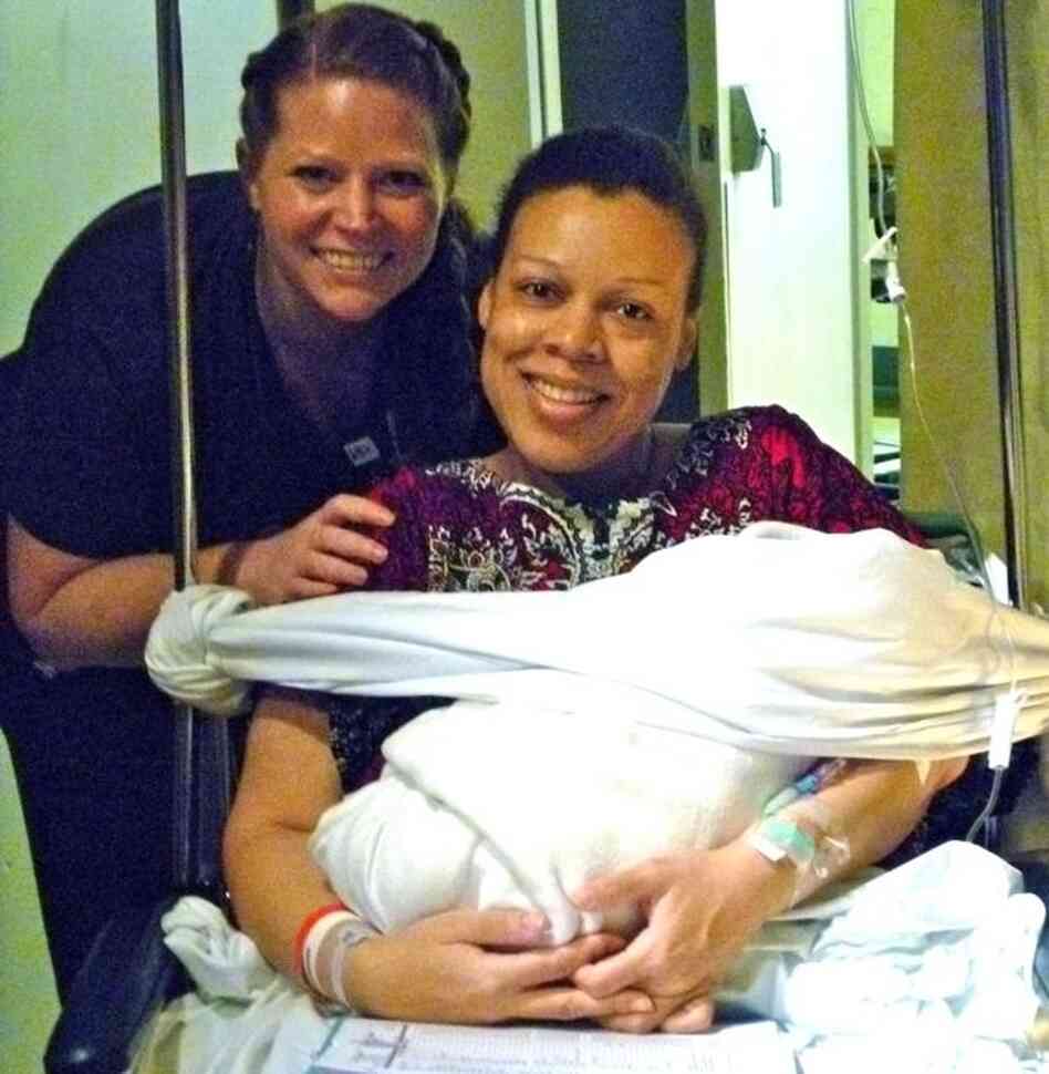 Lateefah poses for a picture with Andrea Crossman, the nurse she calls all-around awesome, and Dalia. Lateefah poses for a picture with Andrea Crossman, the nurse she calls all-around awesome, and Dalia.