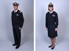 Service members model the Modified Service Dress Blue Sweater. The Commissioned Corps of the U.S. Public Health Service requires that members wear either the sweater or a windbreaker. Service members model the Modified Service Dress Blue Sweater. The Commissioned Corps of the U.S. Public Health Service requires that members wear either the sweater or a windbreaker.