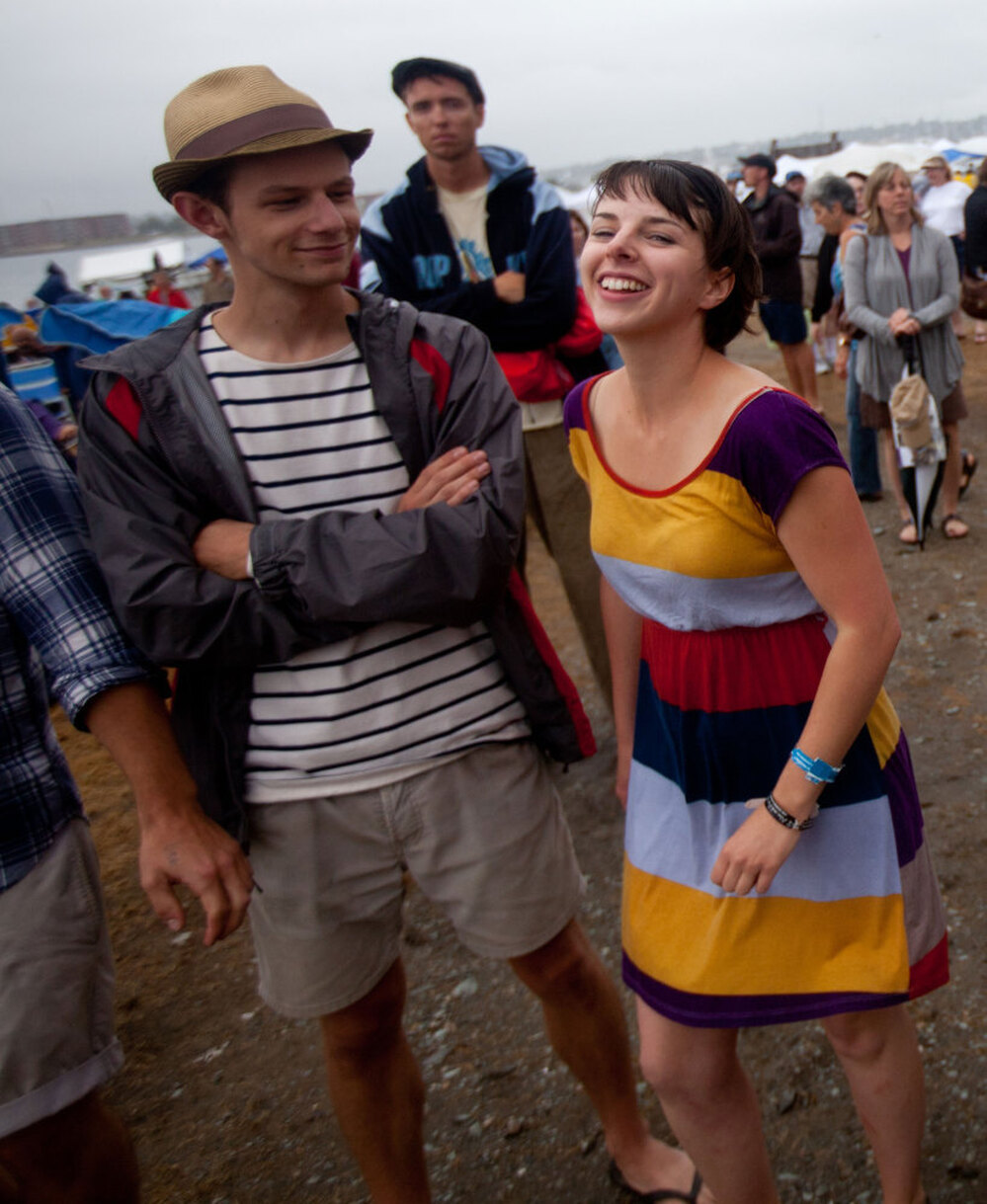 Fans enjoy the 2011 Newport Jazz Festival.