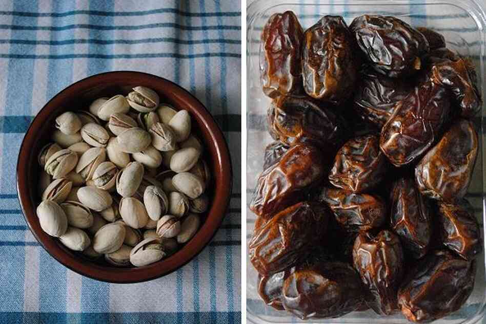 Pistachios and dates