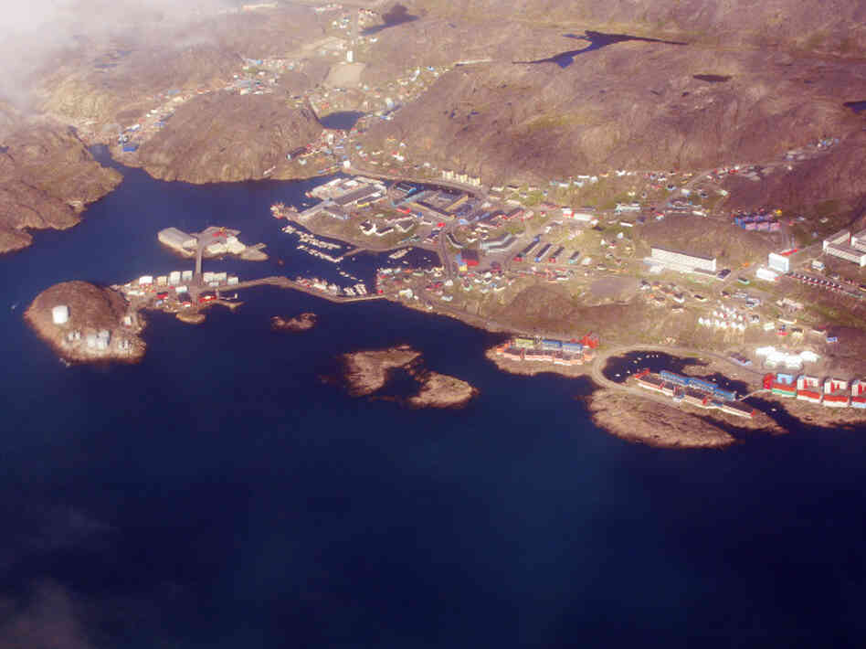 The tiny fishing village of Maniitsoq is located on Greenland's west coast. The global aluminum giant Alcoa is proposing to build a large smelter there.