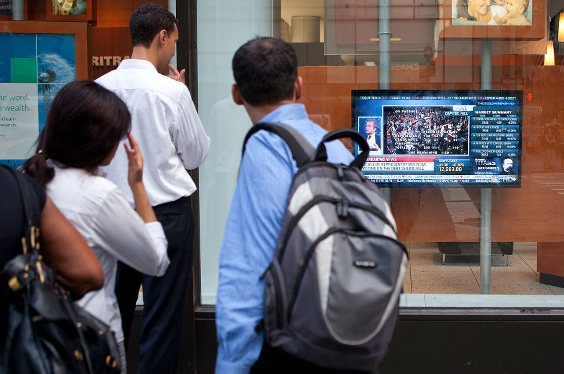 The new Gallup poll, which finds that only 13 percent of the U.S. public approves of how Congress is doing its job, is the group's first sampling since the debate over the federal debt ceiling. Many Americans watched an 11th-hour vote on that deal on TV, as pictured here.