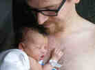 Frank Braun, with his daughter Dalia.