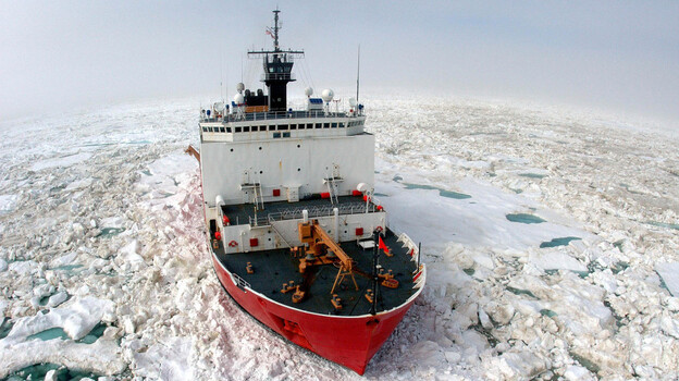 The U.S. Coast Guard Cutter Healy breaks ice to support scientific research in the Arctic Ocean near Barrow, Alaska, in this file photo from July 2006 provided by the Coast Guard. In addition to the medium-class Healy, the U.S. just has two polar-class icebreakers - one of which will be decommissioned soon. The U.S. Coast Guard Cutter Healy breaks ice to support scientific research in the Arctic Ocean near Barrow, Alaska, in this file photo from July 2006 provided by the Coast Guard. In addition to the medium-class Healy, the U.S. just has two polar-class icebreakers - one of which will be decommissioned soon.