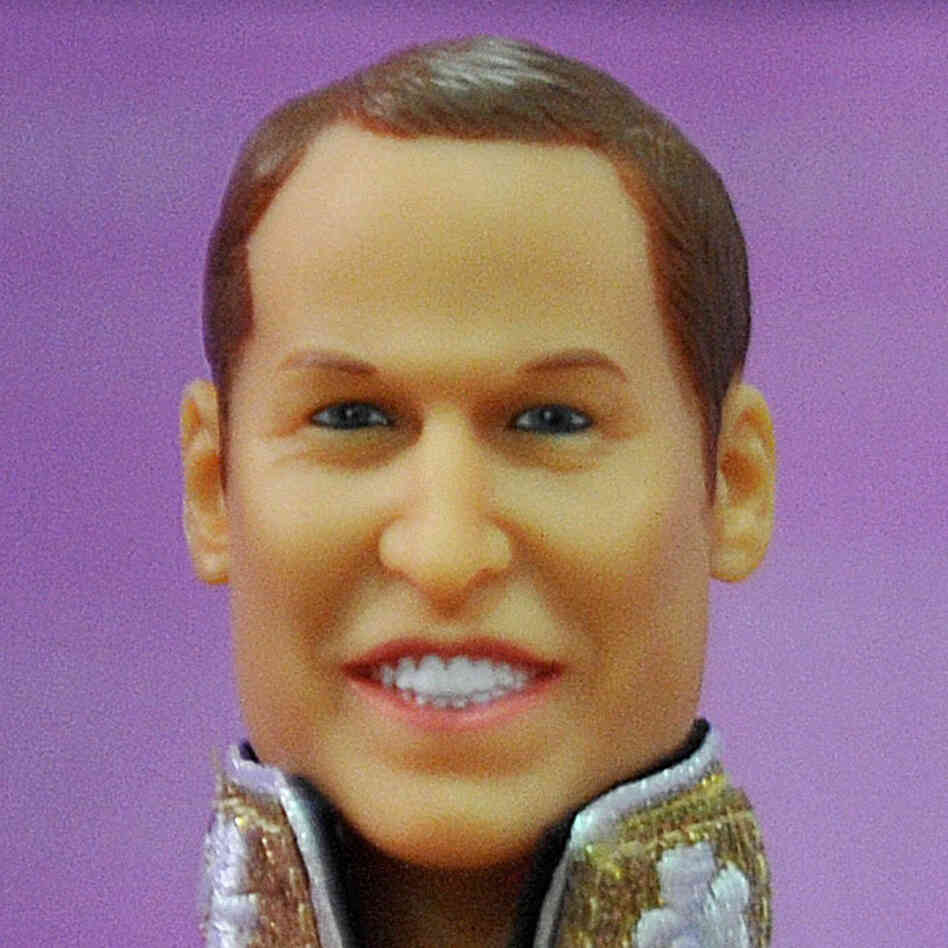 Close-up of Prince William doll. Close-up of Prince William doll.