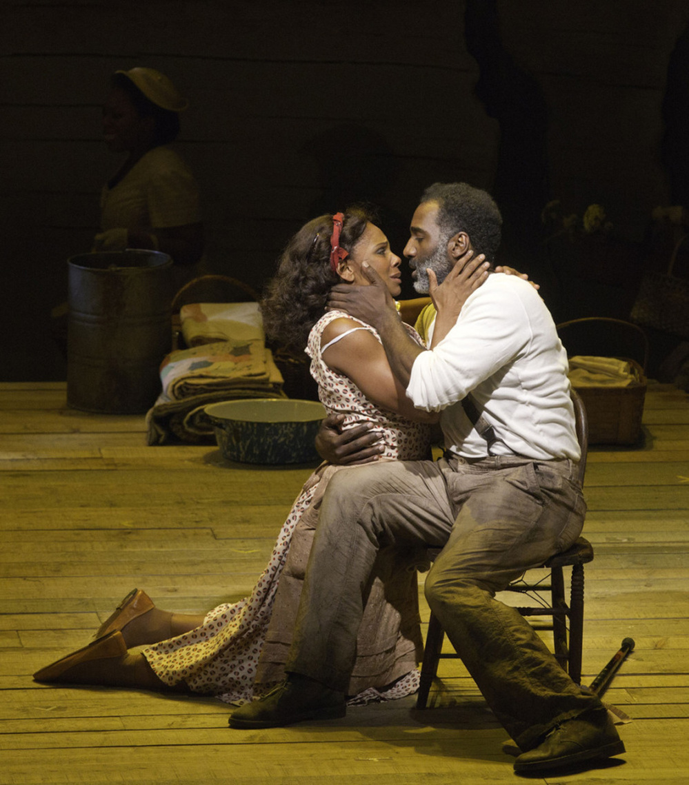 Audra McDonald (left) and Norm Lewis play the title characters in a new and controversial take on Porgy and Bess.