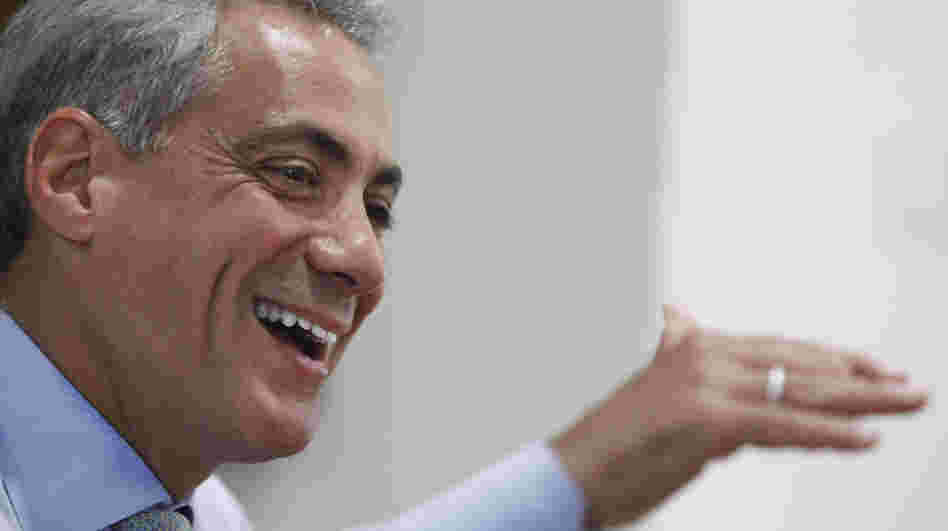 Chicago Mayor Rahm Emanuel, shown in his office earlier this month, will mark 100 days in office on Tuesday. The former congressman and White House chief of staff says that as mayor, "you get a way to make decisions about topics that are close to home in the way people live their lives." Chicago Mayor Rahm Emanuel, shown in his office earlier this month, will mark 100 days in office on Tuesday. The former congressman and White House chief of staff says that as mayor, "you get a way to make decisions about topics that are close to home in the way people live their lives."