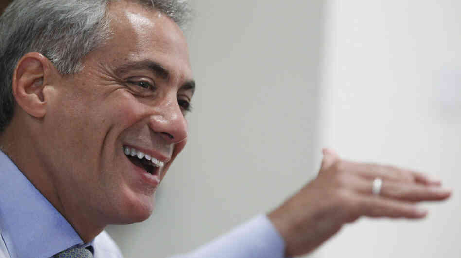 Chicago Mayor Rahm Emanuel, shown in his office earlier this month, will mark 100 days in office on Tuesday. The former congressman and White House chief of staff says that as mayor, "you get a way to make decisions about topics that are close to home in the way people live their lives." Chicago Mayor Rahm Emanuel, shown in his office earlier this month, will mark 100 days in office on Tuesday. The former congressman and White House chief of staff says that as mayor, "you get a way to make decisions about topics that are close to home in the way people live their lives."