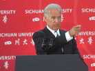 Vice President Biden at Sichuan University in Chengdu, China, August 21, 2011. Vice President Biden at Sichuan University in Chengdu, China, August 21, 2011.