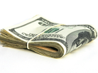 A bundle of U.S. currency. A bundle of U.S. currency.
