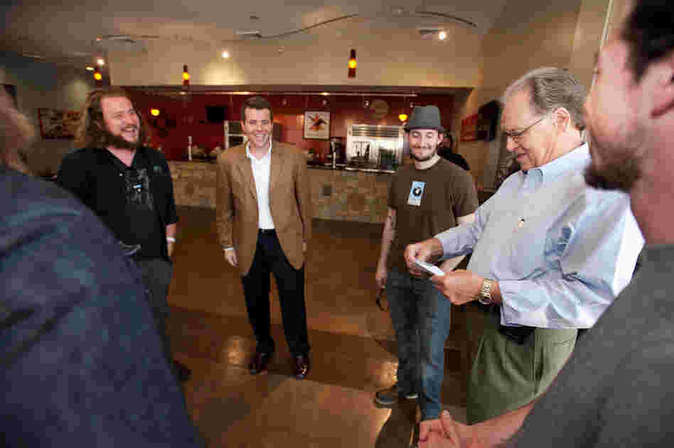 James hands a donation check to Homer Butler of the United Way of West Alabama."Once I started paying the rent and keeping the electricity on [by] playing music, I was like, this is amazing," James said later about his commitment to charity work. "Everything that happens to us, I'm just constantly – I'm just grateful I don't have to work in a coffee shop. I'm not ever claiming to be a ro...