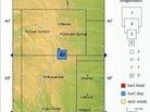 The locations of the quakes. The locations of the quakes.