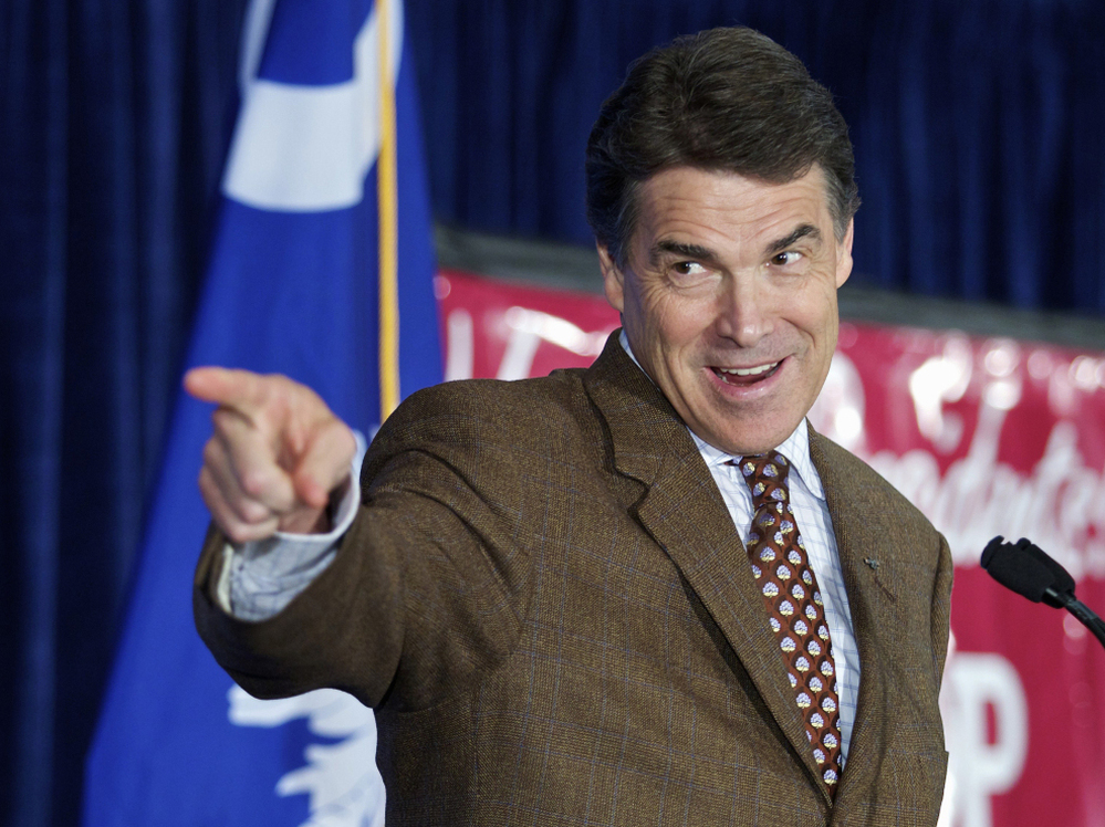Texas Gov. Rick Perry in Columbia, S.C., Aug. 19, 2011.