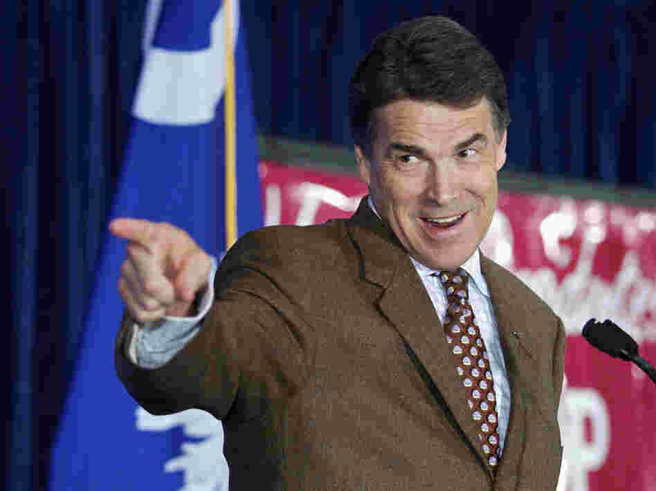 Texas Gov. Rick Perry in Columbia, S.C., Aug. 19, 2011.
