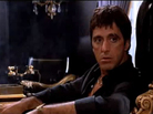 In the 1983 gangster film Scarface, Al Pacino gave a "performance the size of a Caribbean cruise ship," says critic John Powers. In the 1983 gangster film Scarface, Al Pacino gave a "performance the size of a Caribbean cruise ship," says critic John Powers.