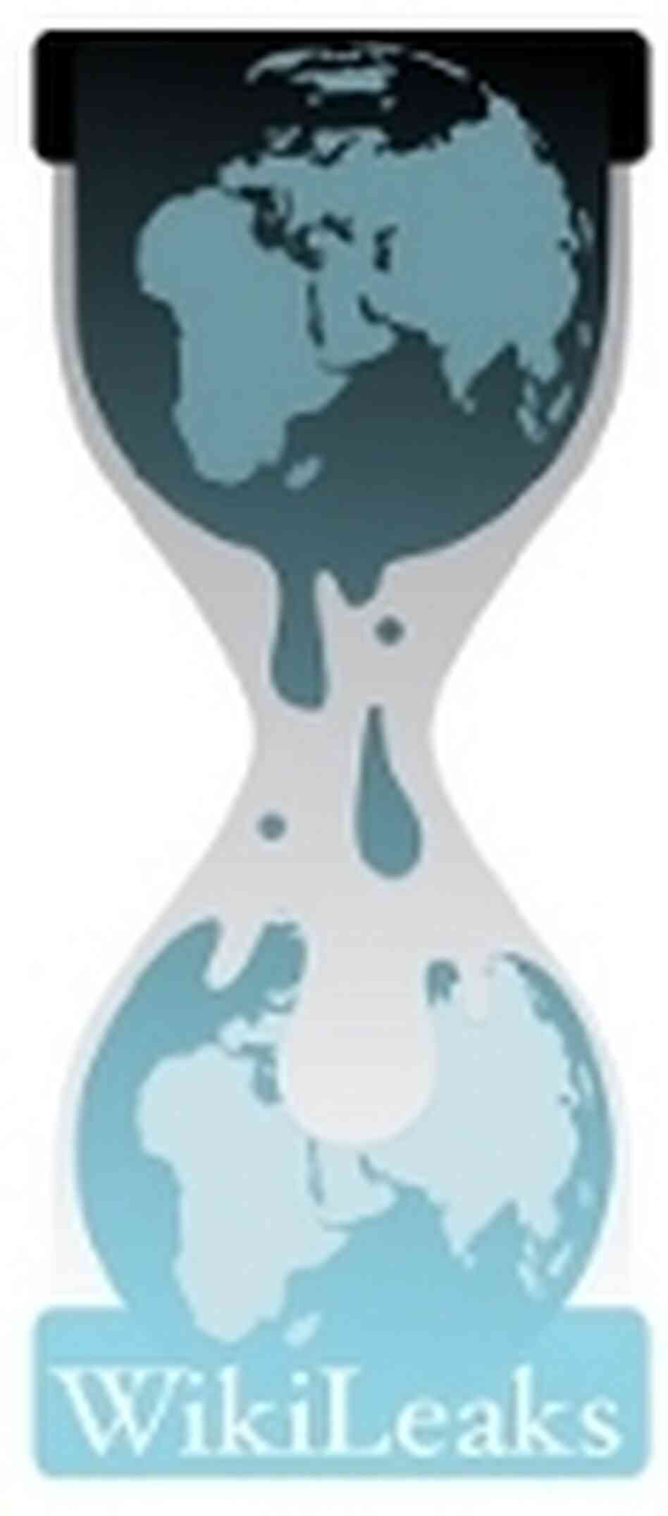 WikiLeaks logo. WikiLeaks logo.