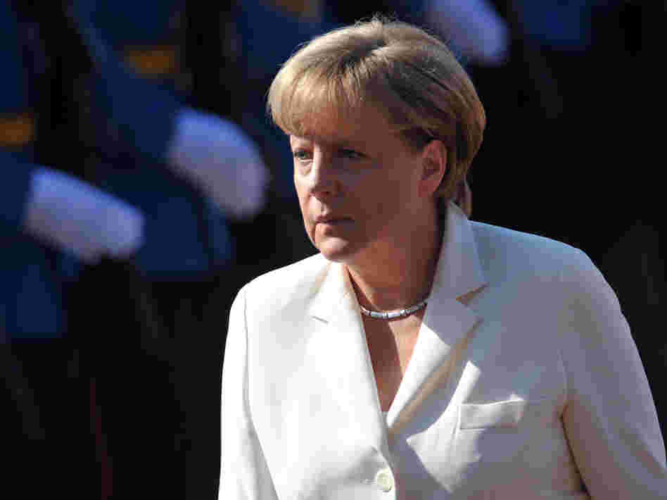 German Chancellor Angela Merkel on Wednesday (Aug. 23, 2011) in Belgrade.