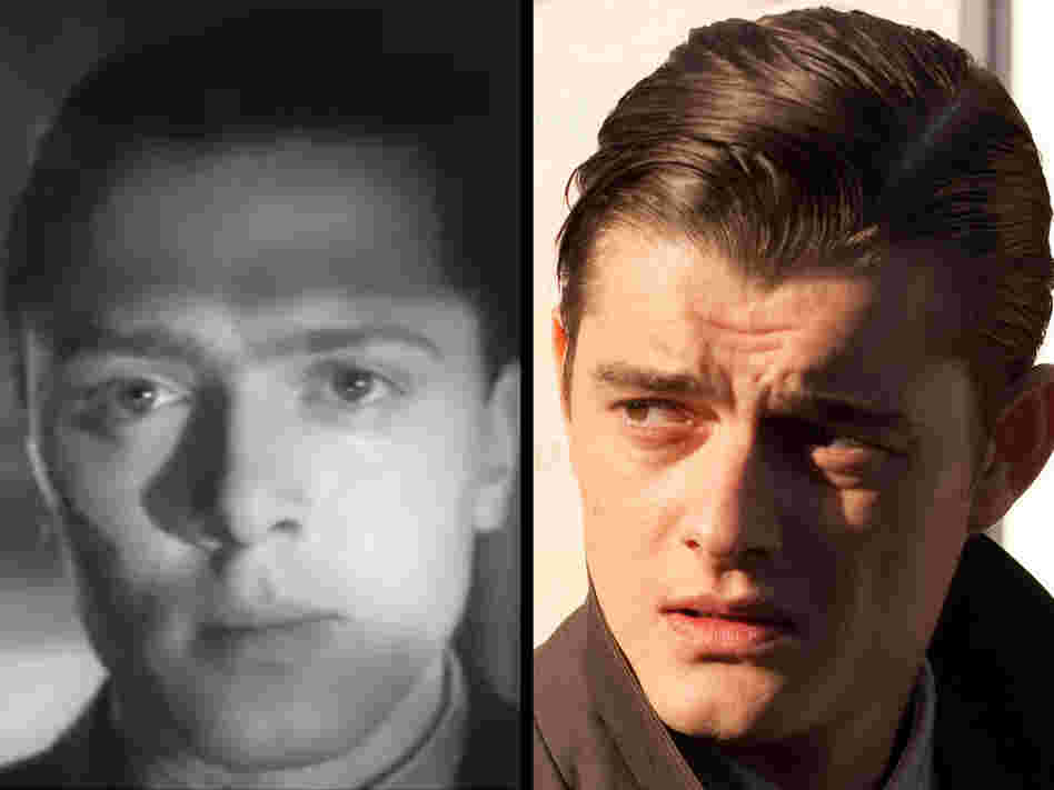The Two Pinkies: Whether played by Richard Attenborough (left) in 1947 or Sam Riley (right) in 2011, the tough-talking psychopath rests at the depraved moral center of Brighton Rock. He's obsessed with Catholicism — not for heaven, but for hell.