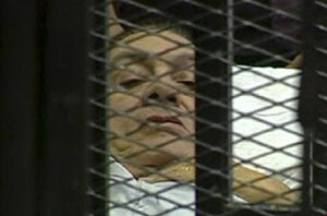 Egypt's Hosni Mubarak relinquished power but stayed in the country. Currently on trial for charges of corruption and ordering the killing of anti-government protesters, he was last seen publicly in a cage in a Cairo courtroom.