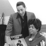 Esther Gordy Edwards, then the vice president of Motown Records, in her Detroit office with Smokey Robinson in 1967. Esther Gordy Edwards, then the vice president of Motown Records, in her Detroit office with Smokey Robinson in 1967.