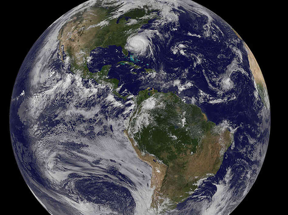 Irene from space.  Follow link for very high resolution version