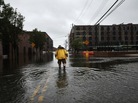 Water sits on the streets of Brooklyn's Red Hook neighborhood on Sunday. Water sits on the streets of Brooklyn's Red Hook neighborhood on Sunday.