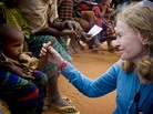 UNICEF Goodwill Ambassador Mia Farrow visits the Dadaab refugee settlement in northern Kenya, where tens of thousands of Somali refugee families have fled â escaping conflict, drought and famine back home. UNICEF Goodwill Ambassador Mia Farrow visits the Dadaab refugee settlement in northern Kenya, where tens of thousands of Somali refugee families have fled â escaping conflict, drought and famine back home.
