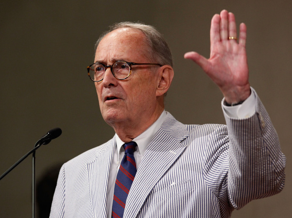 Former Attorney General Dick Thornburgh, shown here in 2010, is one former Justice Department official supporting the case of an Albanian witness asking for government protection.