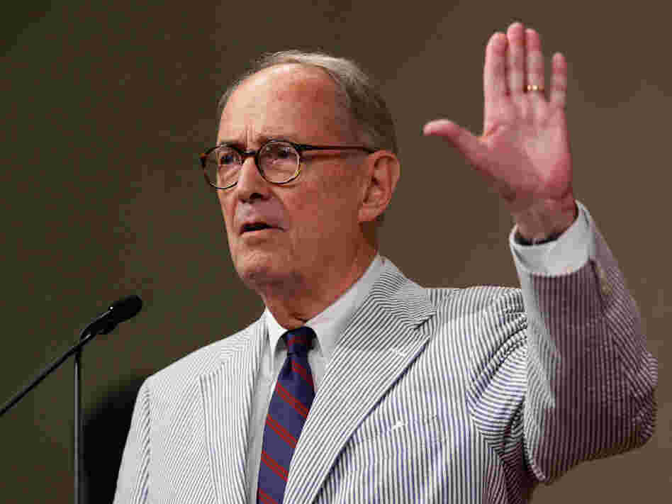 Former Attorney General Dick Thornburgh, shown here in 2010, is one former Justice Department official supporting the case of an Albanian witness asking for government protection.