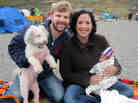 Matt, Loriani and Valentina Eckerle spend some time on the beach. Both mom and dad are pitching in equally, six weeks after their baby was born. Matt, Loriani and Valentina Eckerle spend some time on the beach. Both mom and dad are pitching in equally, six weeks after their baby was born.