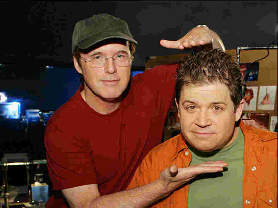 Ratatouille director Brad Bird (left) with Patton Oswalt, who plays the leading rat.