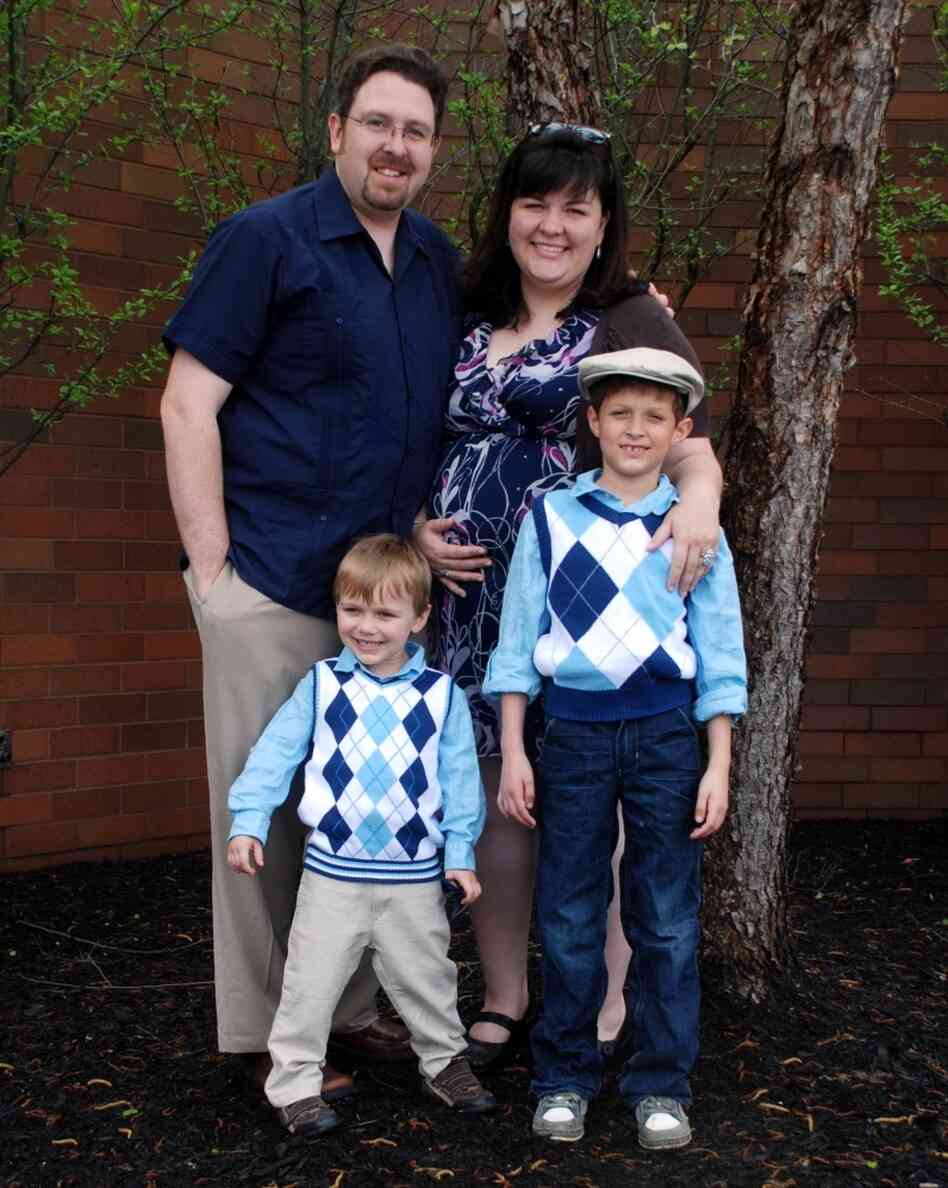 Jeff with Andrea and their two sons, Andy and Benny. Jeff with Andrea and their two sons, Andy and Benny.