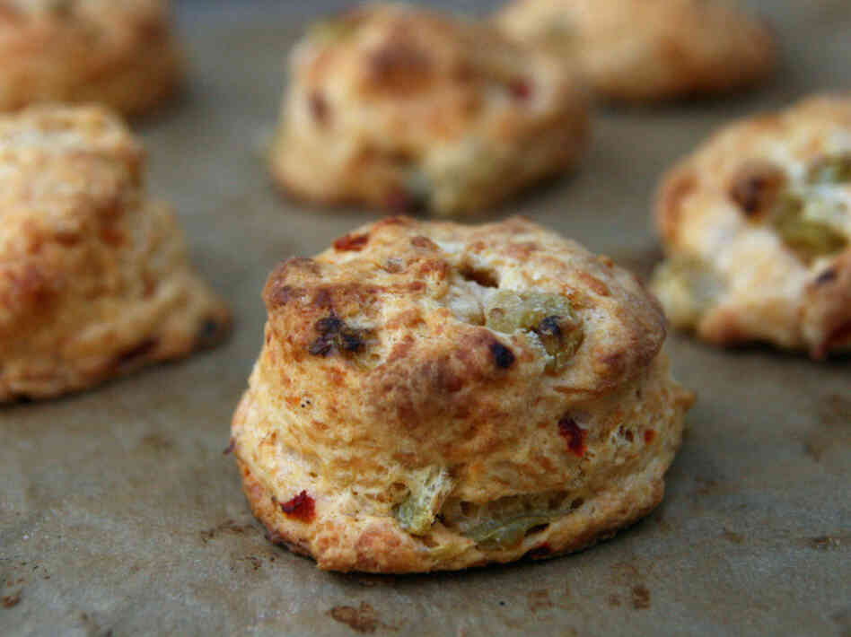 Green Tomato And Pimento Cheese Biscuits