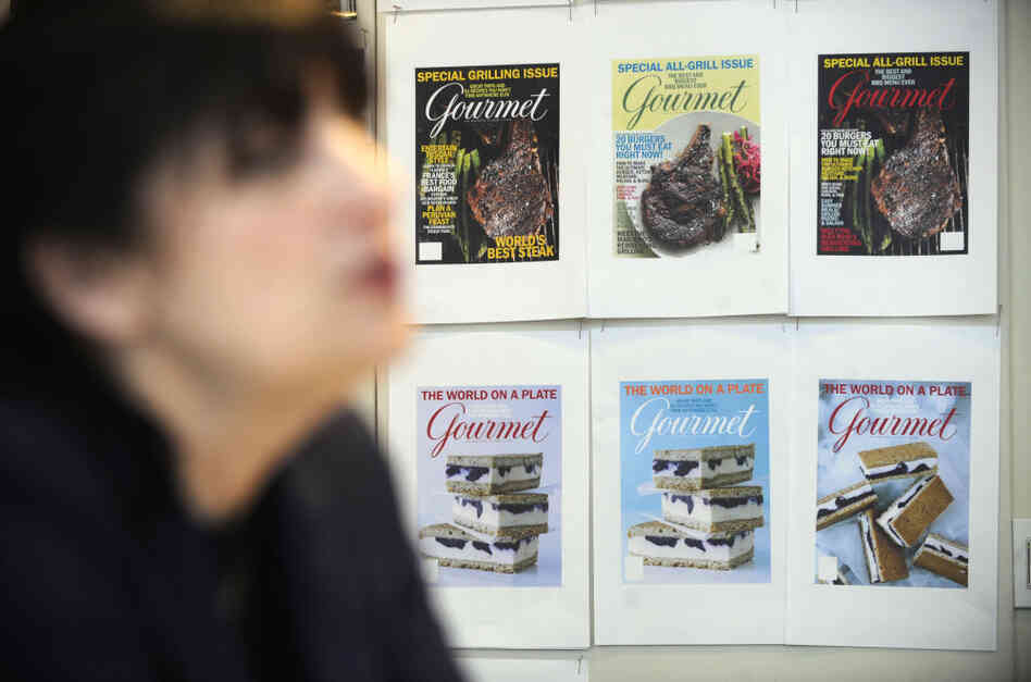 Gourmet wasn't just a magazine about recipes, Reichl says; it was a magazine about the culture of food. She is shown above in her New York office in April 2009.