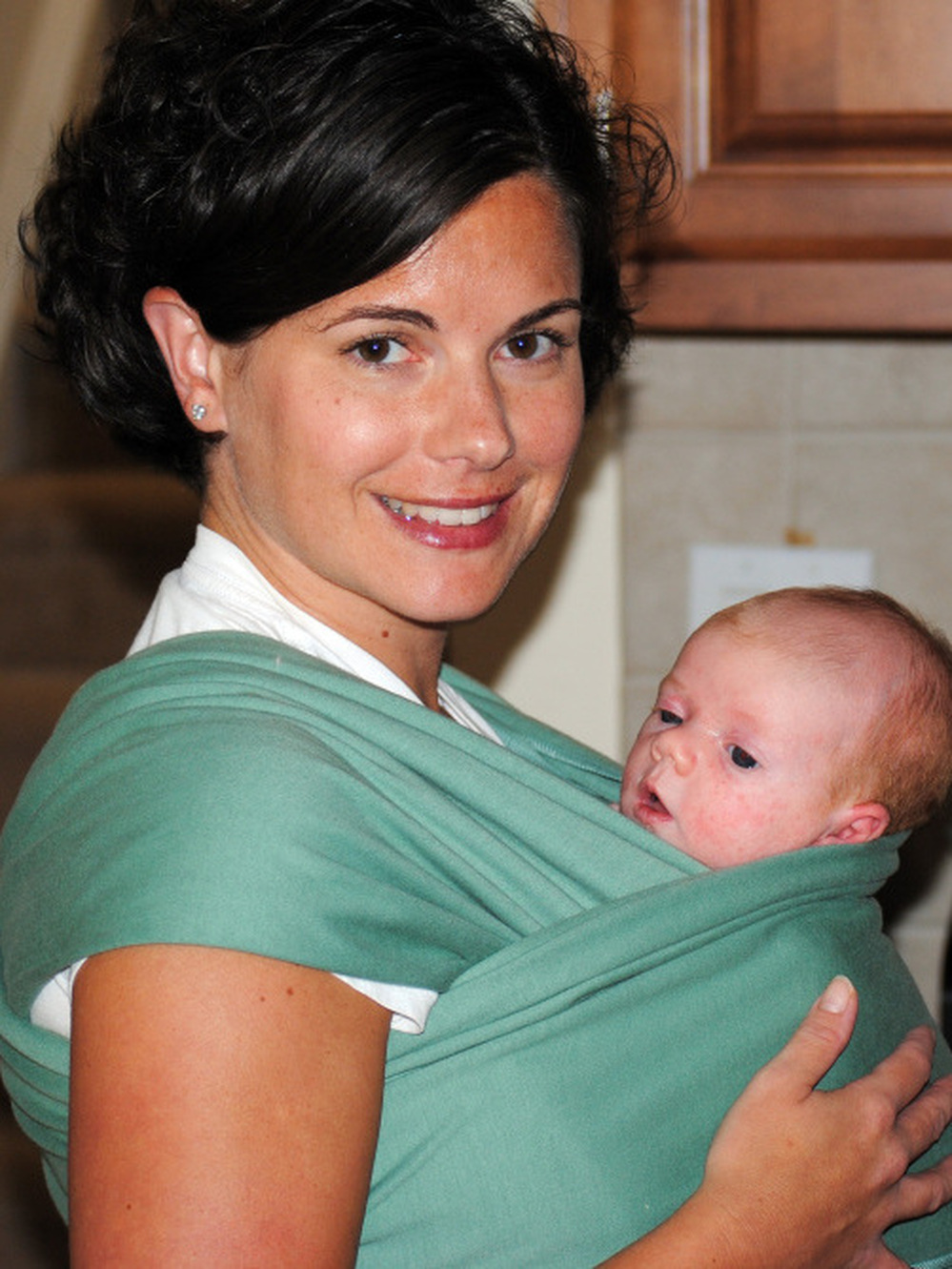 Christy and Diana, in a carrier