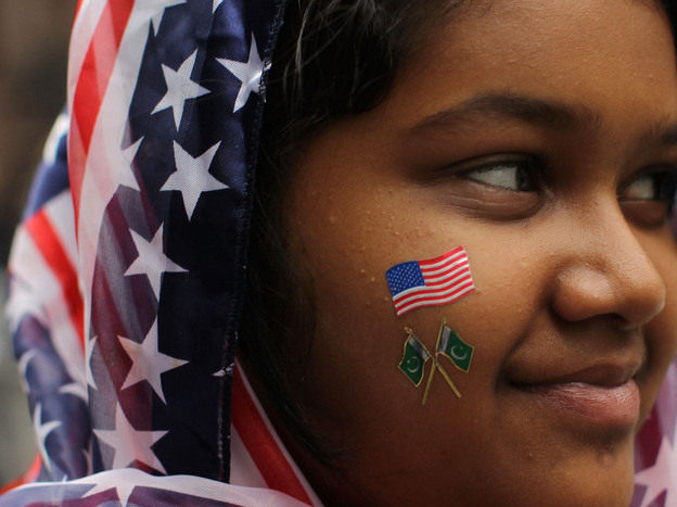 In New York City last September, Aliza Fatima of Queens took part in the American Muslim Day Parade.