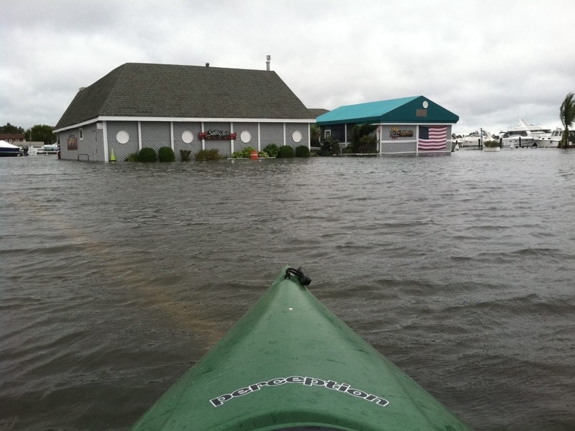 Sallee Tee's restaurant in Monmouth Beach, N.J., was flooded following Hurricane Irene.
