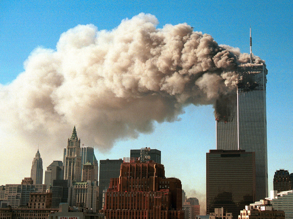 The towers of the World Trade Center. Sept. 11, 2001.