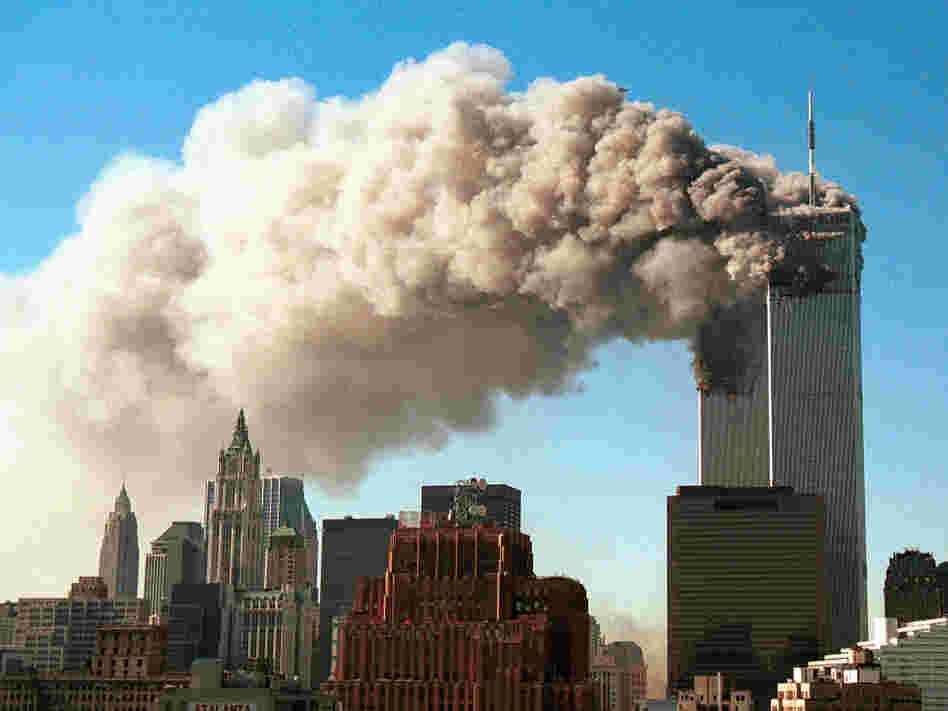 The towers of the World Trade Center. Sept. 11, 2001.