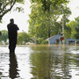 Once-benign rivers have risen menacingly high in New Jersey and Connecticut.