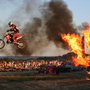 Hal Needham performed hundreds of death-defying stunts during a career that spanned over 40 years. Stuntmen, like the one pictured here, still use his innovative equipment, like the airbag and other safety features for car and aerial stunts.