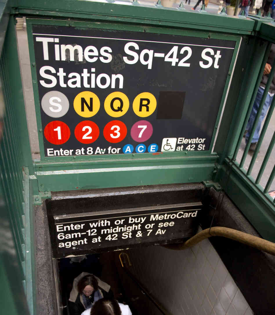 Helvetica is the chosen sans-serif typeface of the New York City subway.