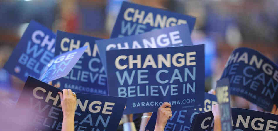 Ready For (Font) Change: Gotham, the typeface used by Barack Obama's 2008 presidential campaign, is giving Helvetica a run for its money as the go-to typeface for declarative signs. (Much to the delight of some typography geeks.) Ready For (Font) Change: Gotham, the typeface used by Barack Obama's 2008 presidential campaign, is giving Helvetica a run for its money as the go-to typeface for declarative signs. (Much to the delight of some typography geeks.)