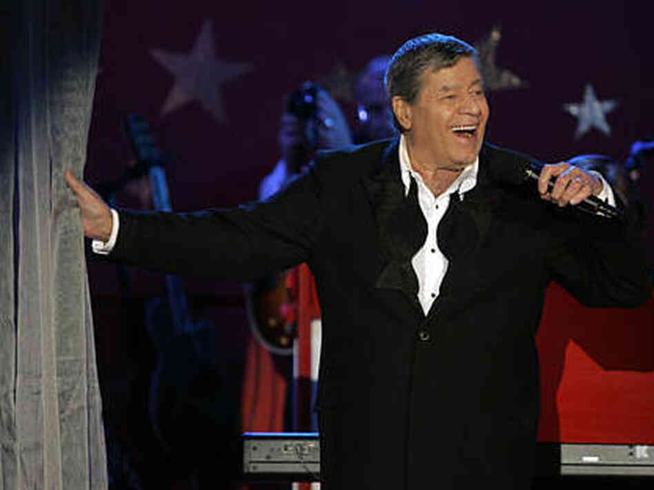 In happier times, Jerry Lewis performs during the MDA telethon on Labor Day in 2005. In happier times, Jerry Lewis performs during the MDA telethon on Labor Day in 2005.