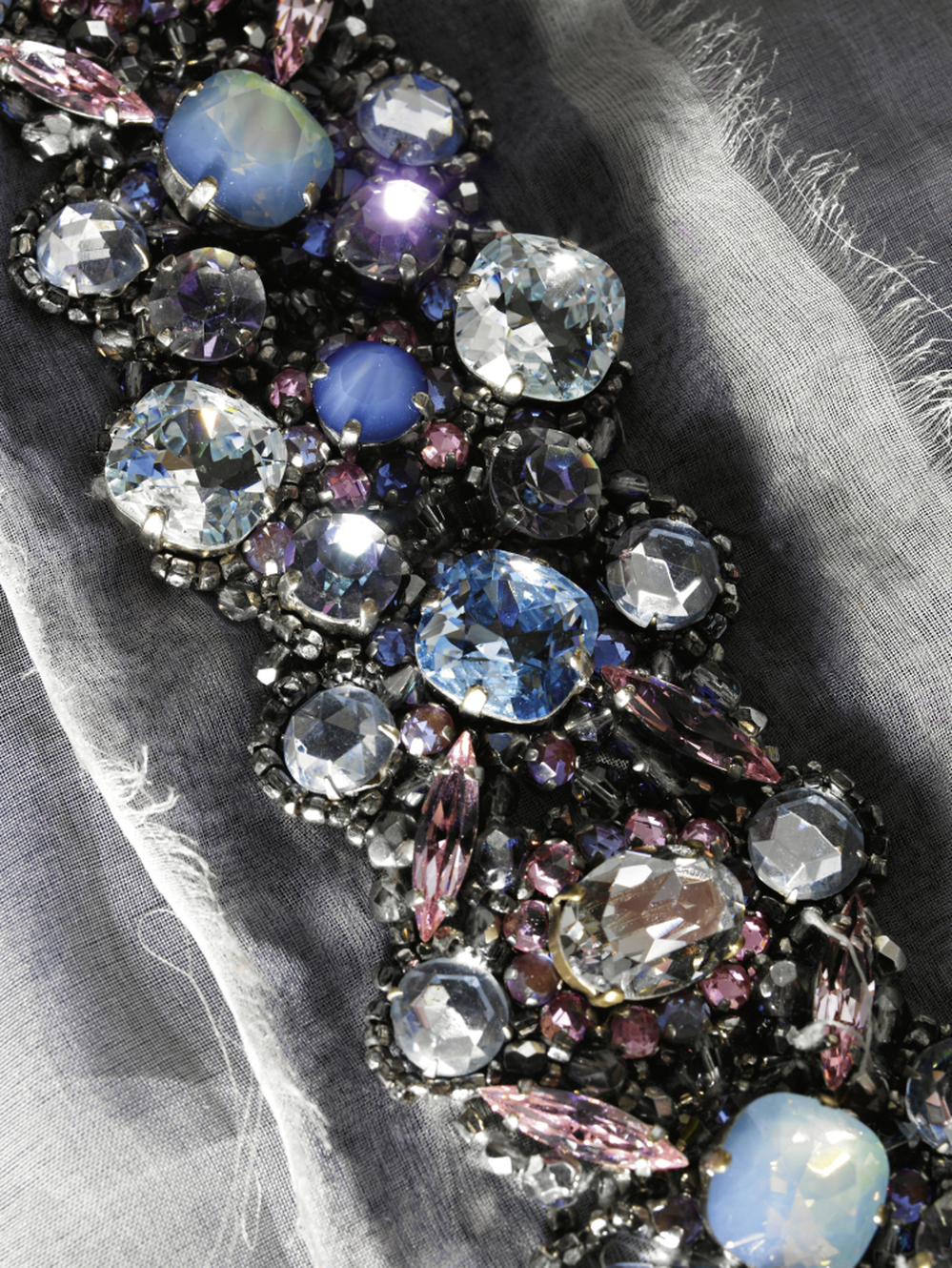Lesage creations are exquisitely ornate; "I prefer to sell one dress for 100,000 Euros, than 100,000 dresses for one Euro," says Lesage.
