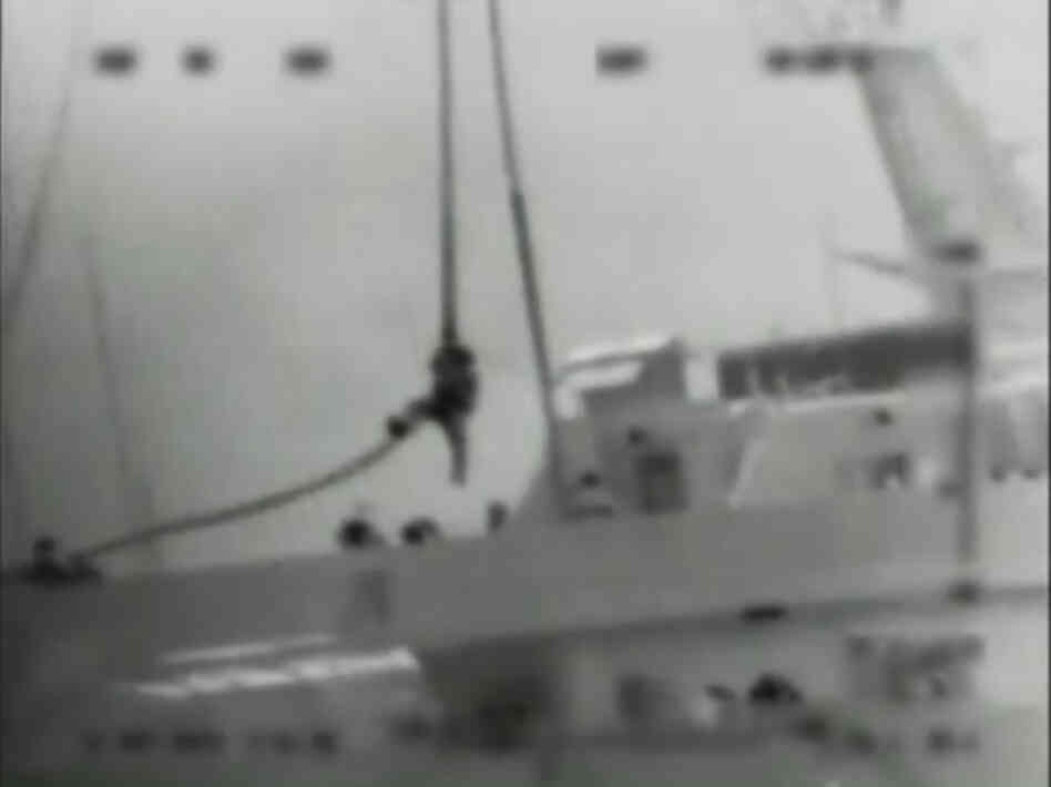 This video image provided by the Israel Defense Force purportedly shows one of several Israeli commandos being dropped onto the Turkish-flagged ship Mavi Marmara by helicopter on May 31, 2010. A U.N. panel found that the Israeli blockade of Gaza, where the Turkish ship was headed, is legitimate, although the tactics used in the raid were "excessive and unreasonable." This video image provided by the Israel Defense Force purportedly shows one of several Israeli commandos being dropped onto the Turkish-flagged ship Mavi Marmara by helicopter on May 31, 2010. A U.N. panel found that the Israeli blockade of Gaza, where the Turkish ship was headed, is legitimate, although the tactics used in the raid were "excessive and unreasonable."